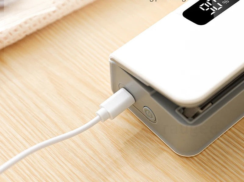 Sellador cargándose por USB-C