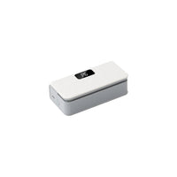 Selladora de bolsas portátil blanca con pantalla